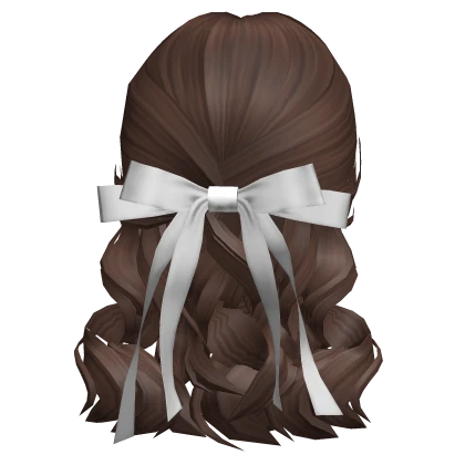 Curly Bow-tied Hair in Brown