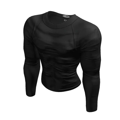 Tight Compression Long Sleeve Tee (Black)