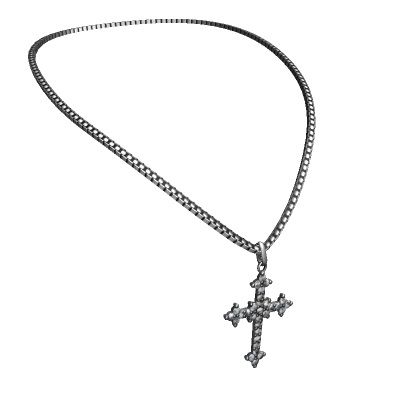 [3.0 version] Cross Pendant with Diamonds