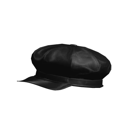 Onyx Oversized Newsboy Beret