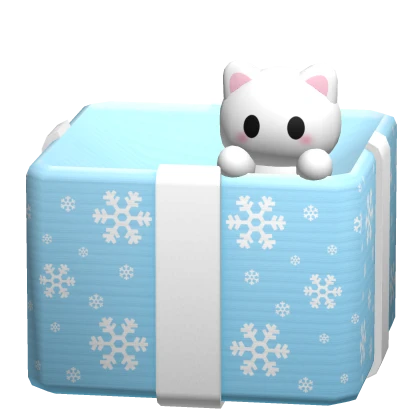 Blue Christmas Gift Suit w/ Kitty (Waist)