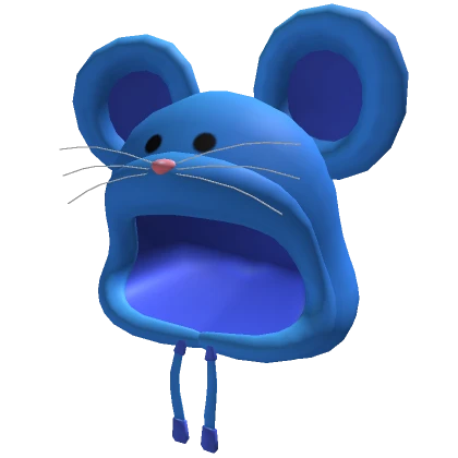 Plush Blue Mouse Hoodie