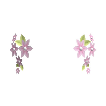 Pink floral flower headpiece