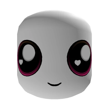 Cute Cartoon Head White and Red