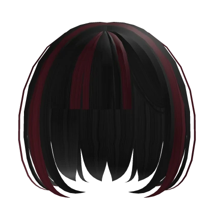 ♡ : visual kei red/black babydoll bob