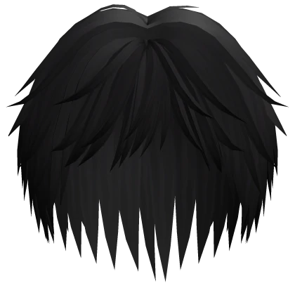 Emo Anime Boy Protagonist Hair (Black)