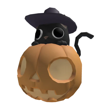 Pumpkin Cat Head