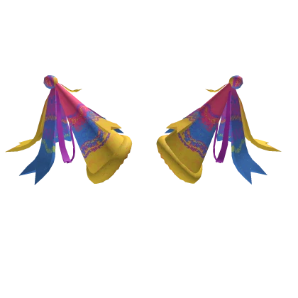 ★ Stylized tricolor pinata party hats ★