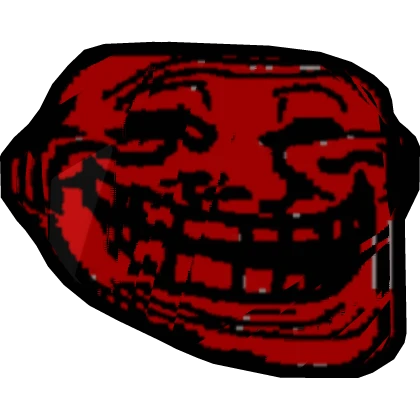 Red Glitching Troll Face