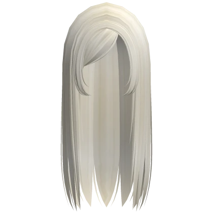 ☆ y2k straight gyaru emo side part platinum blonde