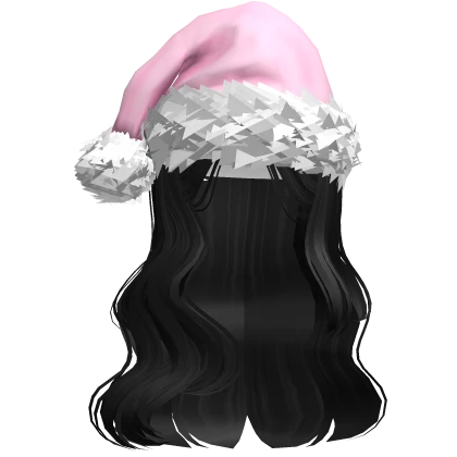 ♡ Cute Christmas Girl Wavy Hair (Black)