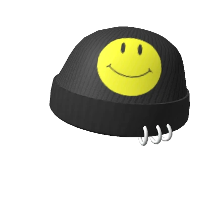 Smiley Beanie (Pierced)