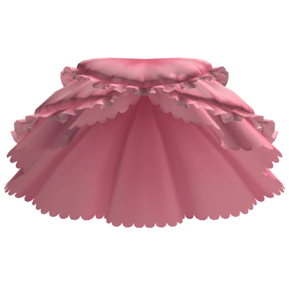 Ruffled Pink Princess Skirt