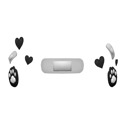 Kawaii Animal Face Stickers Black & White