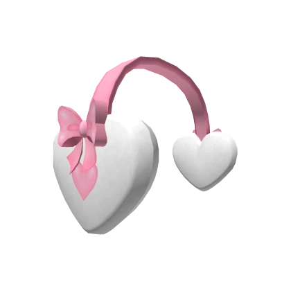 Valentines Heart Earmuffs Pink