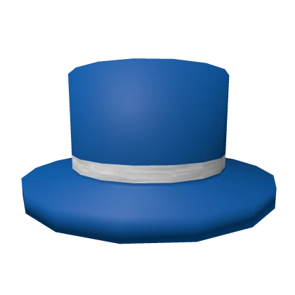 Blue White Banded Top Hat