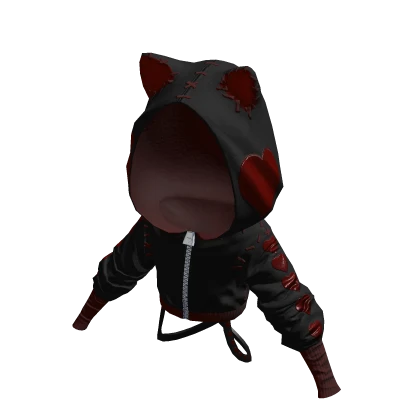 Valentine Kitty Hoodie Blood Moon