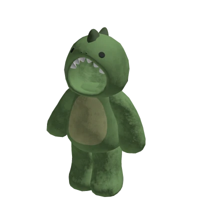 🍀Cute Dino Plushie Onesie (Green)