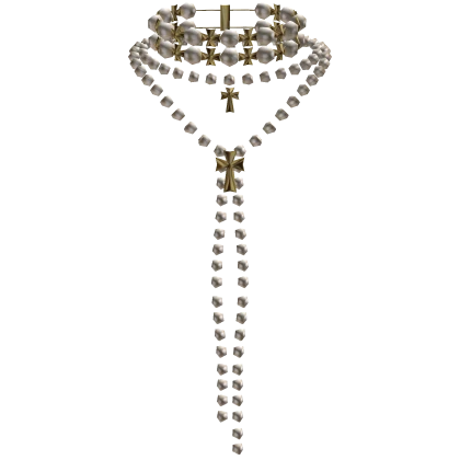 Designer Pearl Necklace Gold