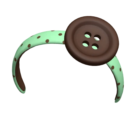♡ igari mint chip button headband