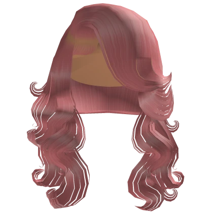 Side Part Curls In Pink