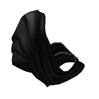 Wool Black Fur Head Scarf