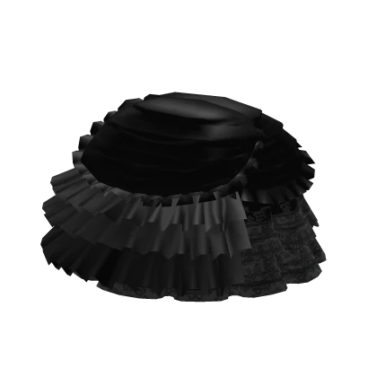 Black Victorian Ballroom Skirt