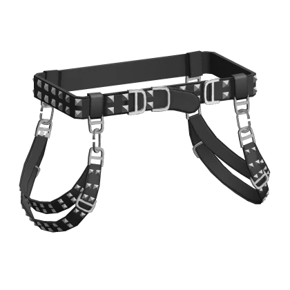  Studded Suspender Waist Straps
