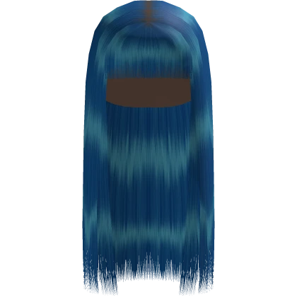 Blue Buss-Down with Chinese Bang 