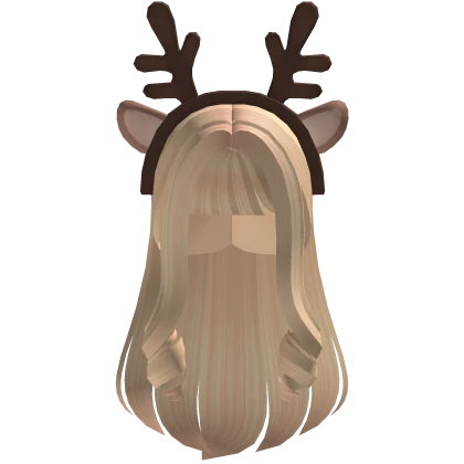 Wavy Layered Hair w/ Christmas Headband (Blonde)
