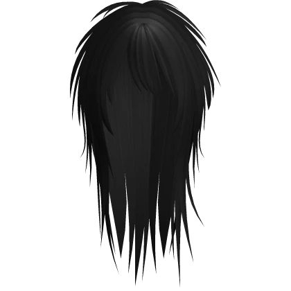 Black Messy Spikey Scene Emo Hair
