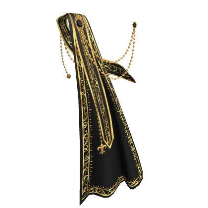 1.0 Royal sash with cape - black/gold