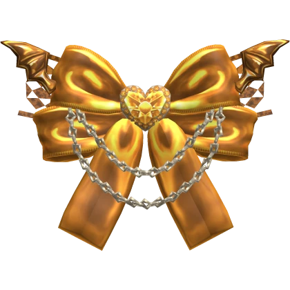 Cupid’s Crescent Golden Bat Ribbon