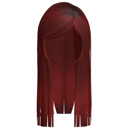 Red Gothic Side Bang Hime Long Cut