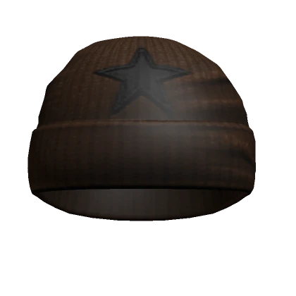 Brown Star Beanie