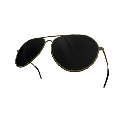 Raised Gold Aviator Glasses