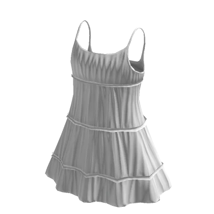 White Flowy Minidress - Klossette