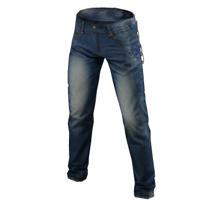 ⭐ Blue Denim V2 Chained Pants Jeans emo