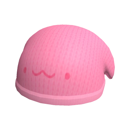 Kawaii Kitty Knit Beanie in Pink