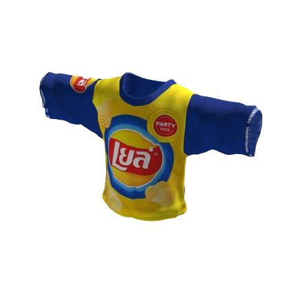 Yay Over Size Color Yellow Mix Blue Made in Thai