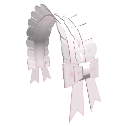 ♡ : light pink pretty maid frill headband