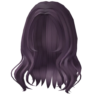 Voluminous Wavy Hair in Purple