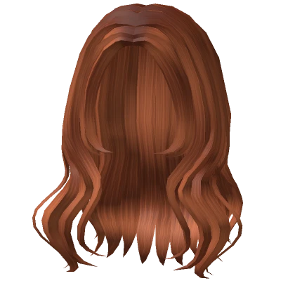 Voluminous Wavy Hair in Ginger