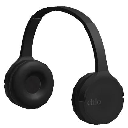 Cute Simple Aesthetic Headphones Black