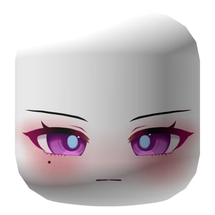 Raiden Shogun Genshin purple eyes anime face mask