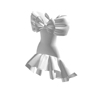 Bow Dress in White