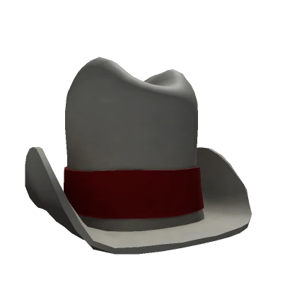 Large Cowboy Hat Grey and Red