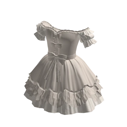♾️ White victorian doll dress