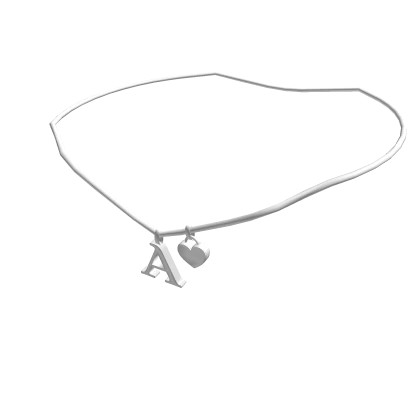1.0 Initial Necklace: A (Silver)
