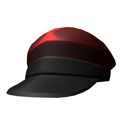 Red & Black Modular Captain Hat